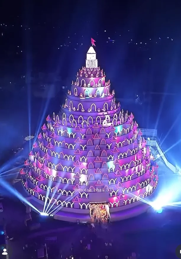 Illuminated theme pandal